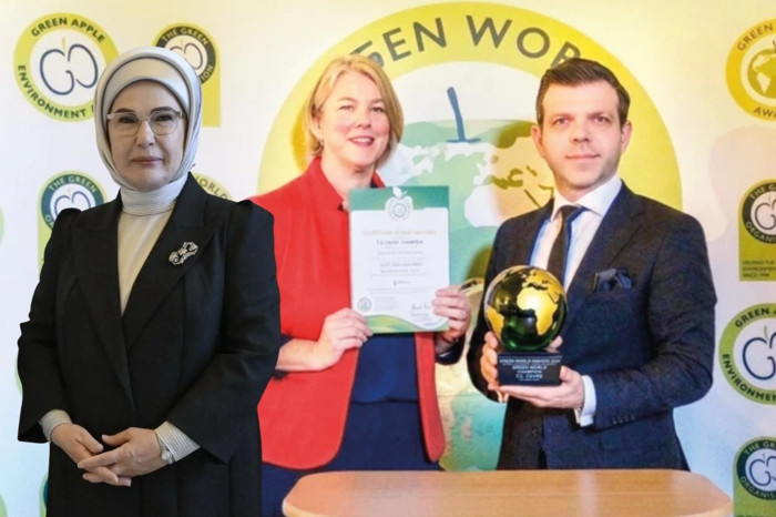 Emine Erdoğan himayesindeki Sıfır Atık Projesi Green World Awards kapsamında Yeşil Dünya Şampiyonu seçildi