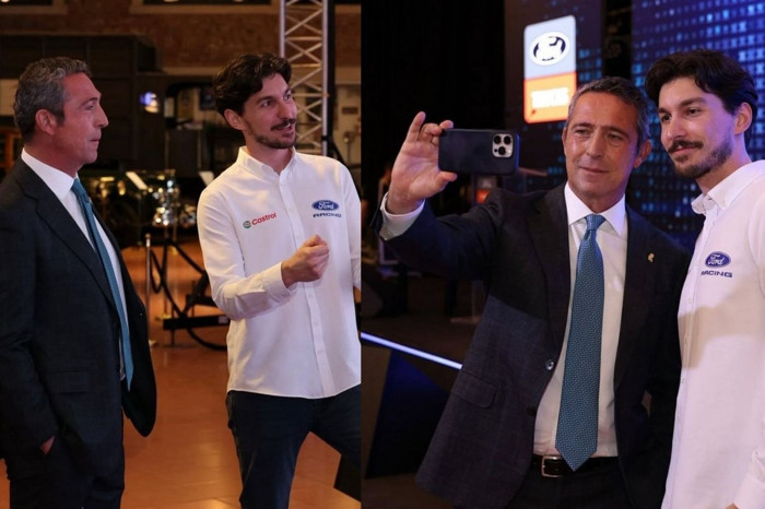 Ali Koç şampiyon ralliciyle buluştu