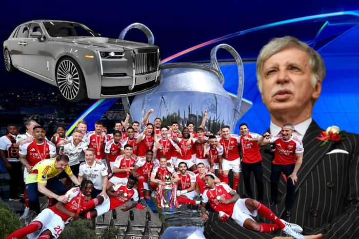 Arsenal’in patronu Stan Kroenke'nin, UEFA kupasını almaları halinde her futbolcuya Rolls Royce hediye edeceği iddia edildi