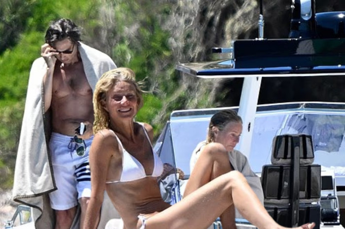 Oscar ödüllü Gwyneth Paltrow, eşi Brad Falchuk ile Sardinya’da çıktığı lüks yat tatilinde objektiflere yansıdı