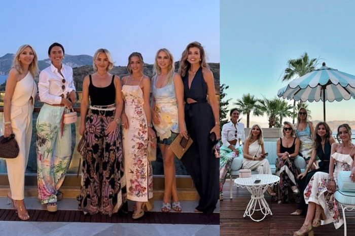 Kız kıza Bodrum'da keyif, Arzu Sabancı ve dostlarının tatil kaçamağı