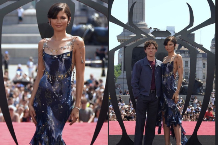 Zendaya, 1997 tarihli Galliano tasarımıyla poz verdi