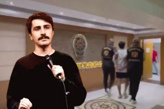 Komedyen Deniz Göktaş, çıkarıldığı mahkeme taraf tutuklama kararı