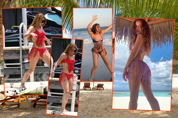 Kişisel markasını güçlendirmek için tasarladığı püsküllü bikinileri tercih eden Shakira, bu kez de Miami'de kırmızı püsküllü bikinisiyle görüntülendi