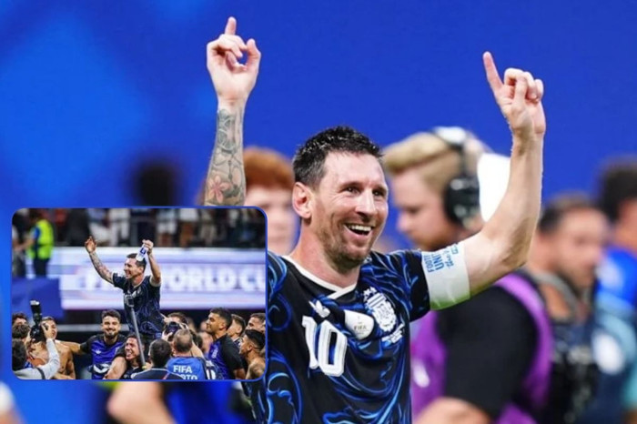 Messi omuzlarda