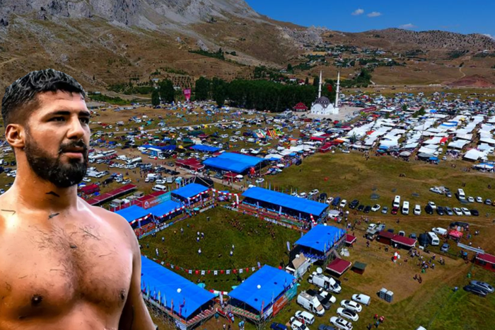 20. Geleneksel Gökbel Yaylası Yağlı Güreşleri'nin başpehlivanı Enes Doğan oldu