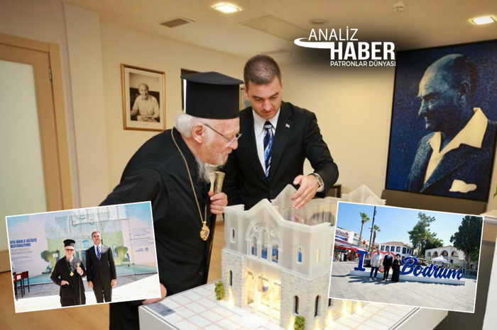 Fener Rum Patriği Bartholomeos'un Bodrum ziyaretinin sırrı, yıkılan Aya Nikola yeniden ayağa kalkıyor, Halikarnassos unvanı ise hâlâ Fener'de yaşıyor