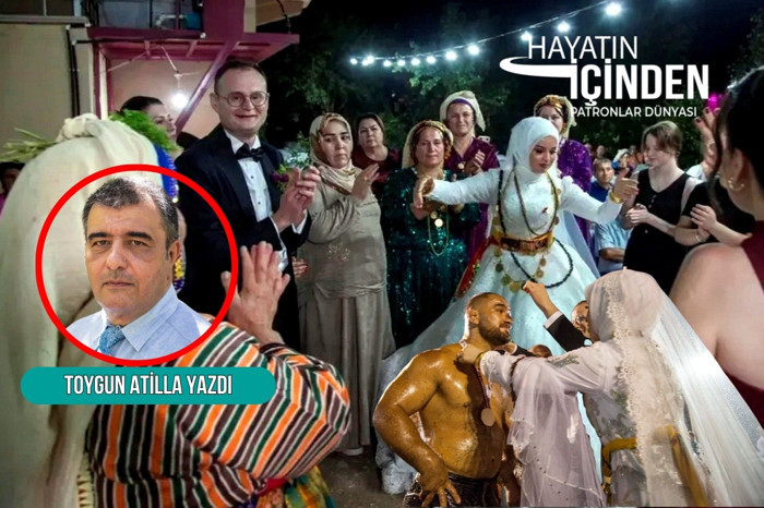 Milas’taki 5 milyonluk düğünde, pehlivanlar güreşti, gelin altınlarla kaçtı