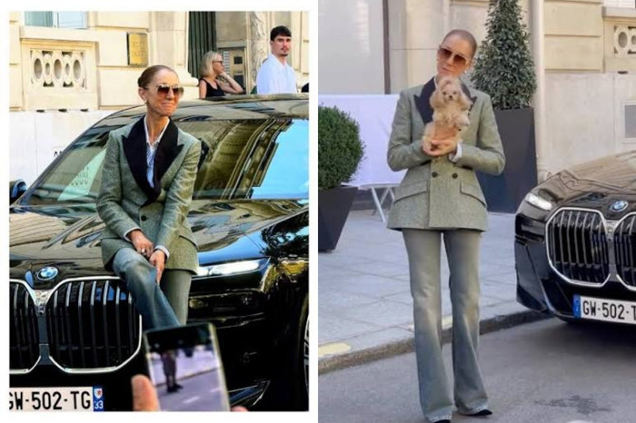 Céline Dion, Paris'te hayranlarını selamladı