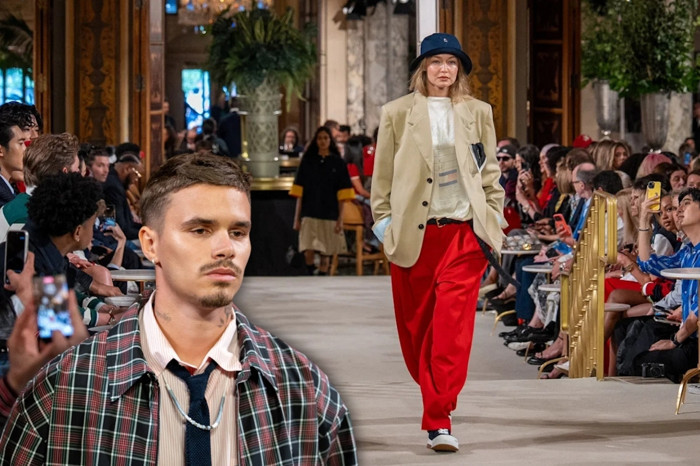 Tommy Hilfiger defilesinde Gigi Hadid ve Romeo Beckham sürprizi
