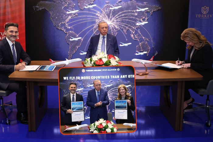 THY ve Boeing 150 adet 737 MAX için imzaları attı, törene Cumhurbaşkanı Erdoğan da katıldı