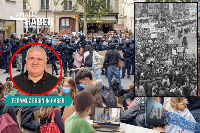 Fransa'da başlayan ve Belçika'ya sıçrayan öğrenci protestoları 1968 hareketlerini hatırlattı
