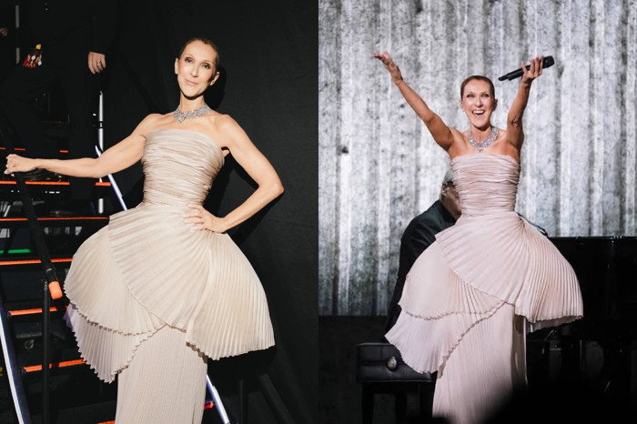 Céline Dion, Paris'te elmaslarıyla parladı