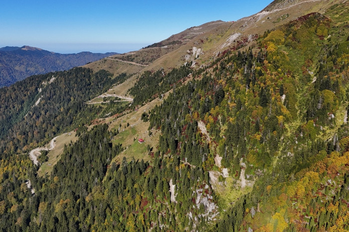 Rize'nin yaylalarında sonbahar renkleri