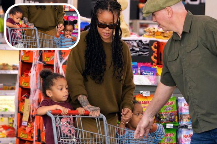 Rihanna, oğulları RZA ve Riot ile Los Angeles’ta Cadılar Bayramı alışverişine çıktı