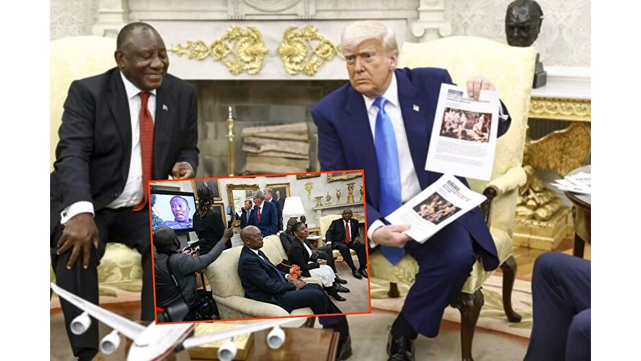 Oval Ofis'te Trump pususu