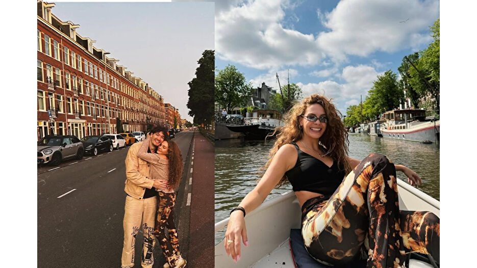 Ebru Şahin ve Cedi Osman Amsterdam tatilinde