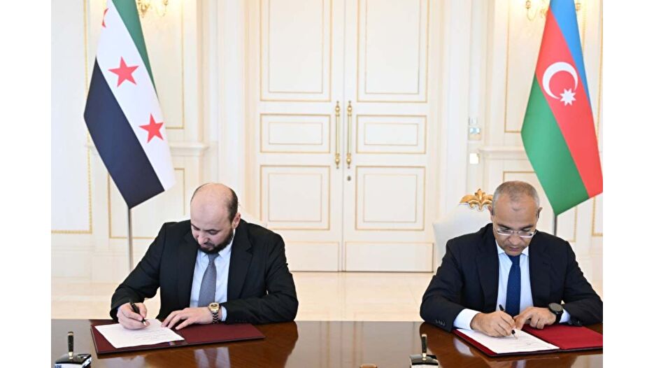 SOCAR ile Suriye mutabakat zaptı imzaladı