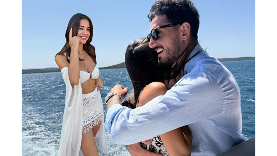 Hazal Çağlar ve Samet Akaydın yaz sonu tatilinde