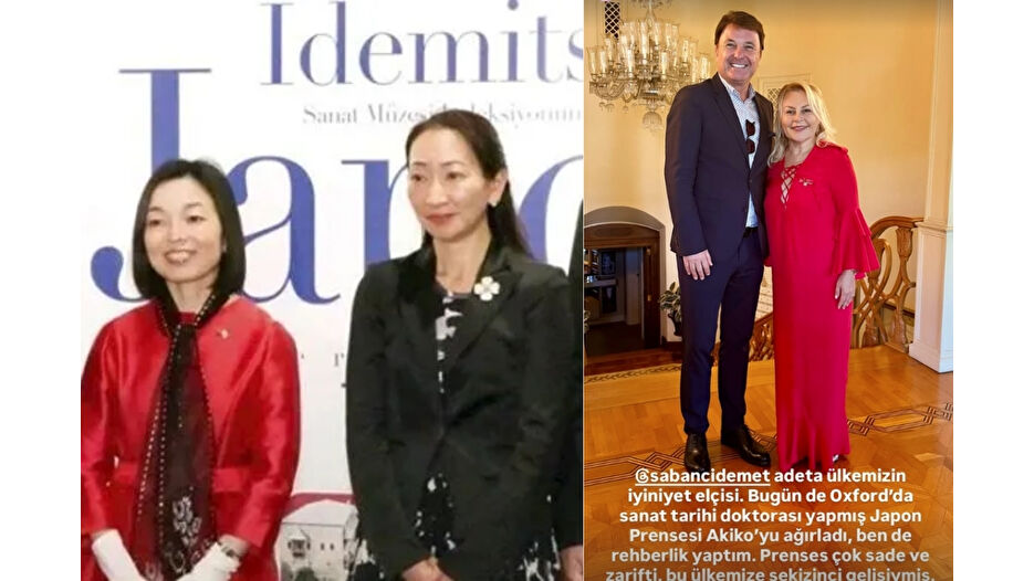 Demet Sabancı Japon Prensesi Akiko'yu ağırladı