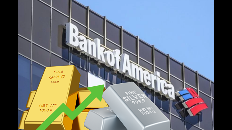 BofA, altın ve gümüş fiyat tahminlerini yükseltti