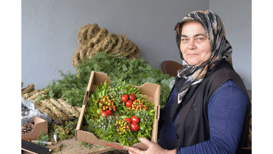 Burdur'dan Avrupa'ya 1 milyon Noel çelengi
