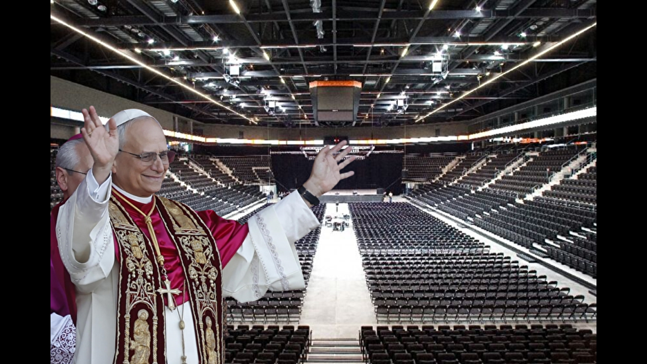 Papa 14. Leo konser alanında ayin yapacak