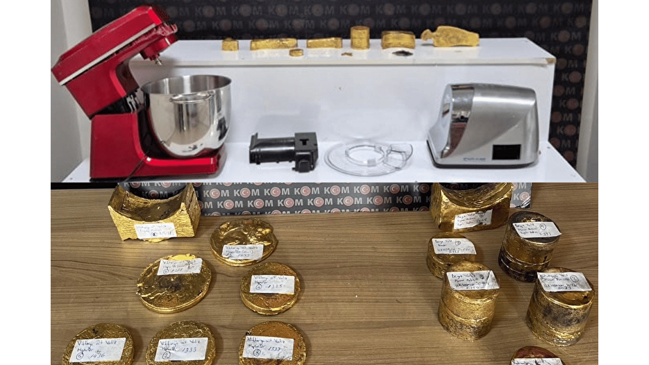 82 kilo kaçak altın ele geçirildi
