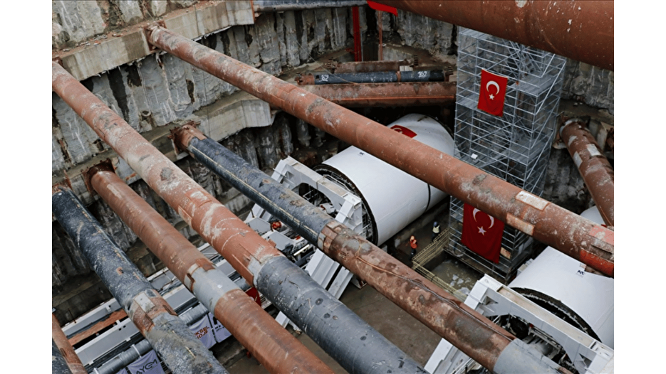 Körfezray'da 2 tünel açma makinesi kazıyı sürdürüyor
