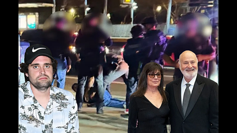 Hollywood dehşetinde evlada kelepçe anı