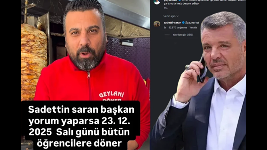 Sadettin Saran'dan dönerciye 'sözünü tut' mesajı