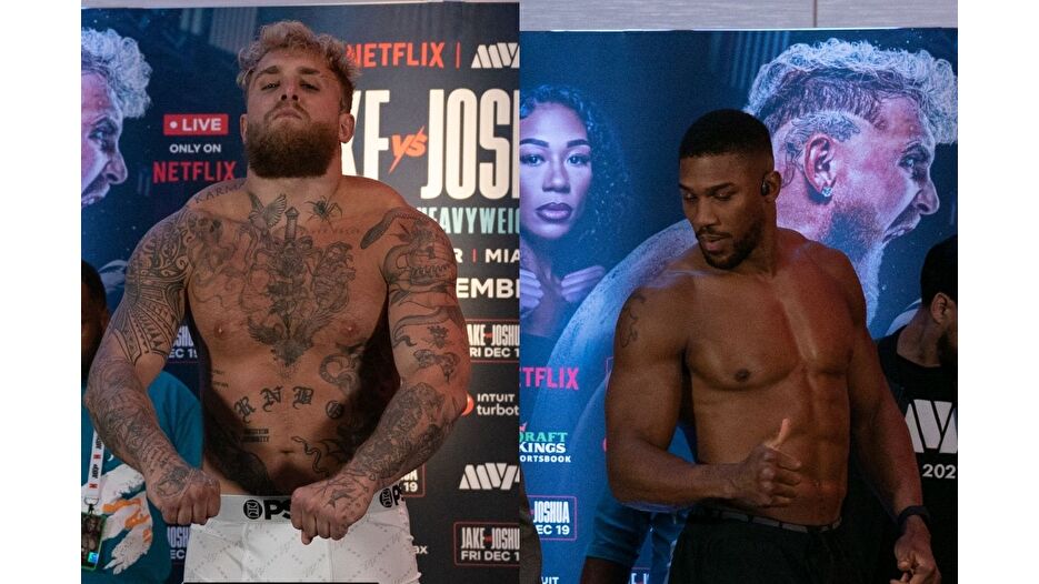 Anthony Joshua, çenesini kırdığı Jake Paul'u nakavt etti