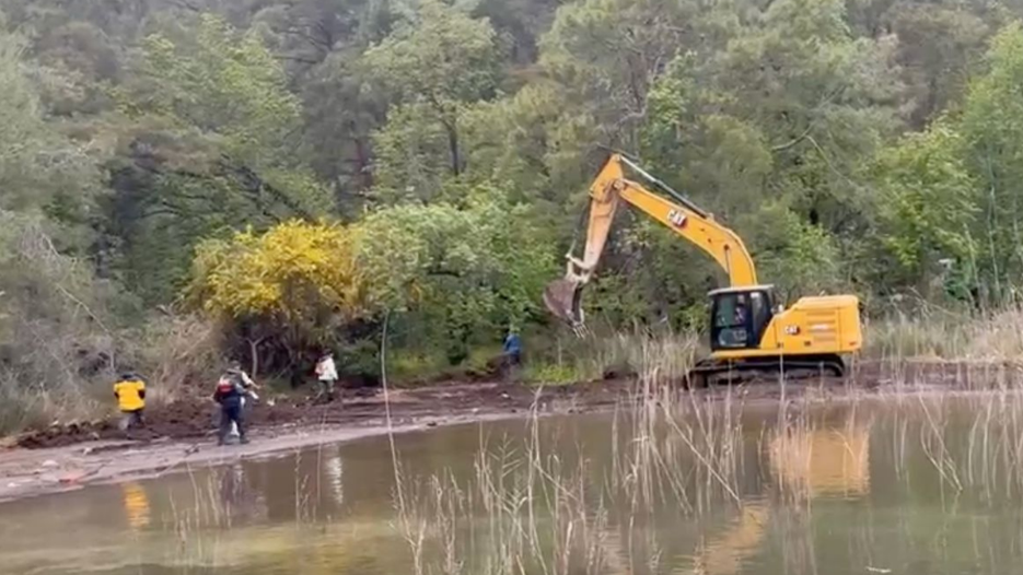Göcek Osmanağa Koyu'nda çalışma tepkilere yol açtı