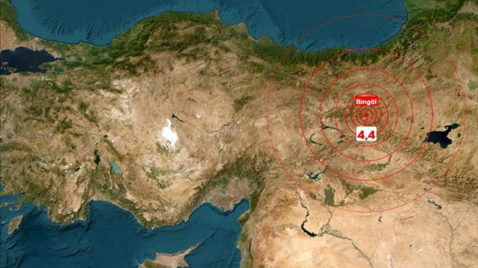 Bingöl'de 4,4 büyüklüğünde deprem