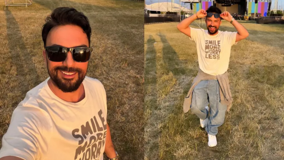 Koç konseri öncesinde Tarkan pozu