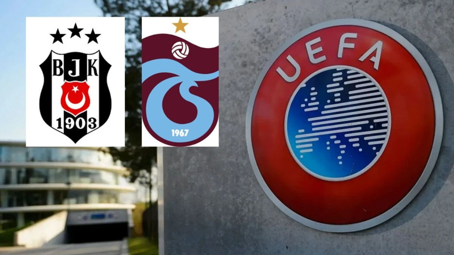 Beşiktaş ve Trabzonspor'a UEFA'dan iyi haber