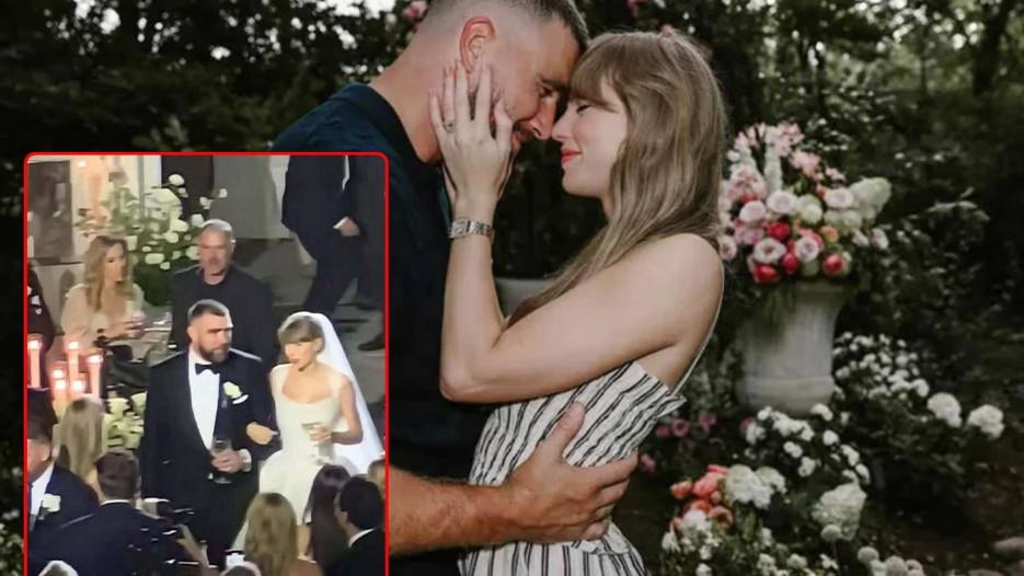 Taylor Swift Dior gelinliği giydi, nikah kıyıldı
