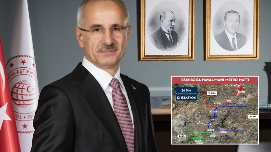 YHT Garı ve Esenboğa 36 km'lik raylı sistemle bağlanacak