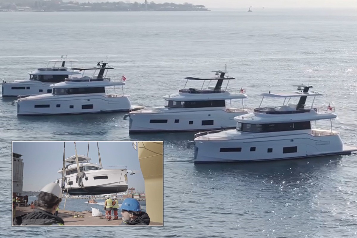 İş insanı İpek Kıraç, sahibi olduğu Sirena Marine tarafından üretilen Sirena model tekneleri ABD'ye uğurladı.