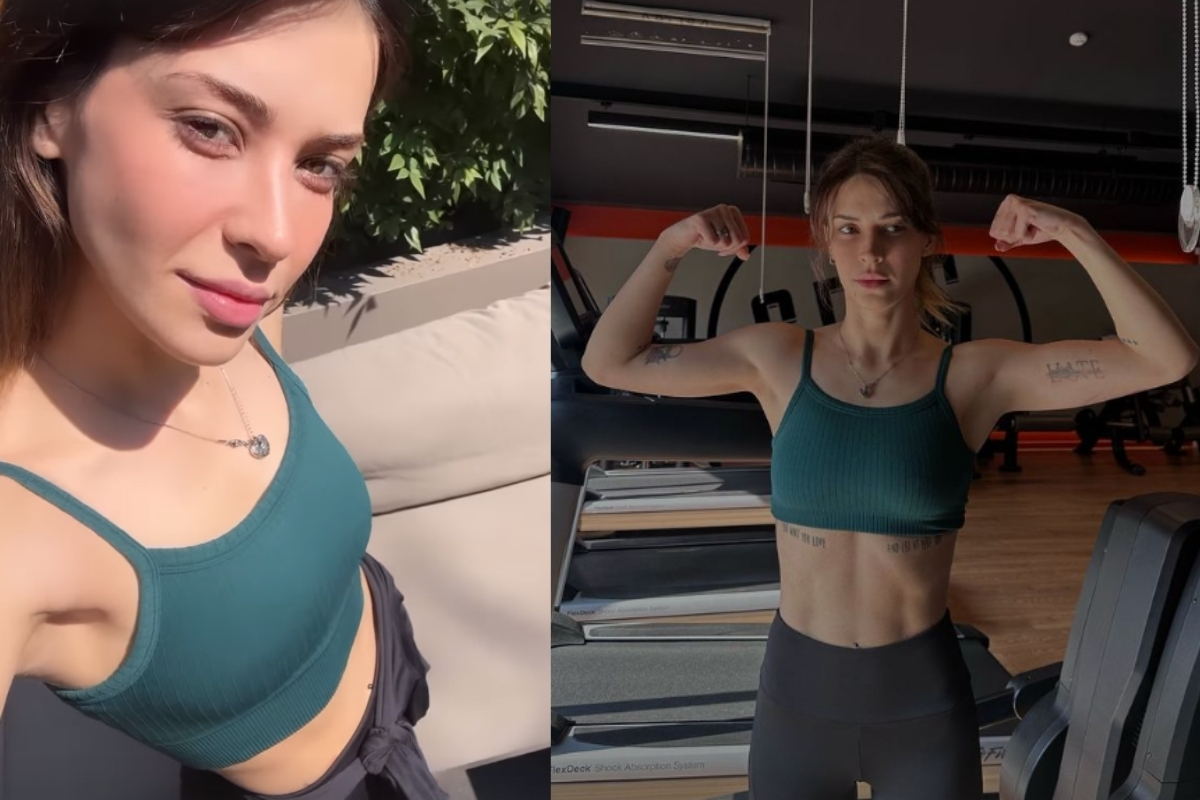 Oyuncu Devrim Özkan, Kerem Bursin ile başrol oynayacağı yeni rolü için sporla form tutuyor