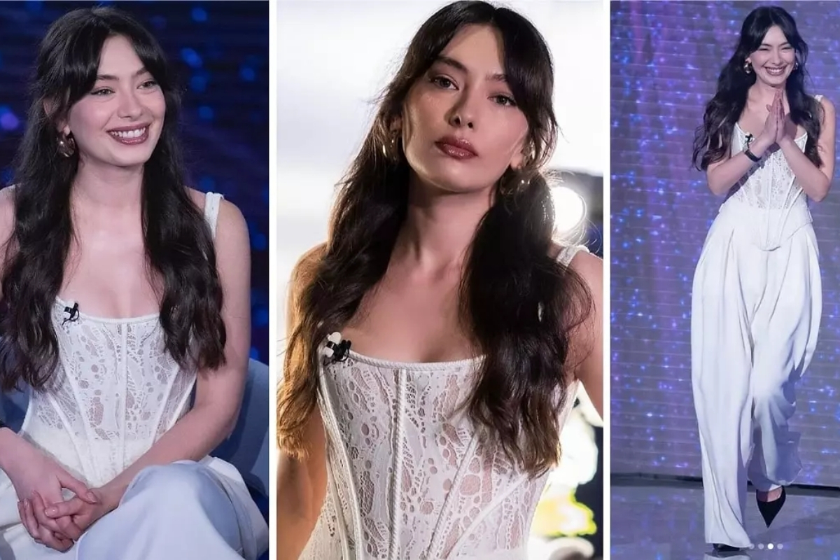Neslihan Atagül beyazlar içinde İtalya'yı büyüledi