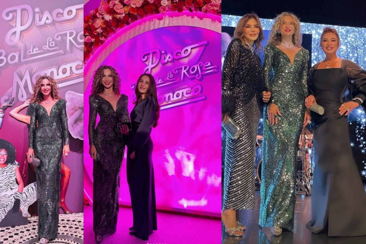 Esra Oflaz Güvenkaya Monaco’daki baloya kızıyla katıldı