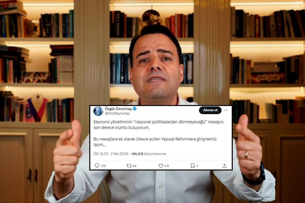 Prof. Dr. Özgür Demirtaş'tan 'acil' notuyla paylaşım
