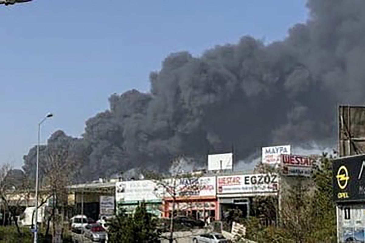 Ankara'da korkutan yangın