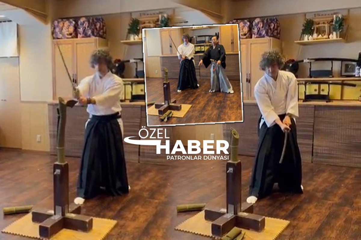 Vergi rekortmeni hukukçu Gönenç Gürkaynak, Japonya'da katana eğitimini tamamladı