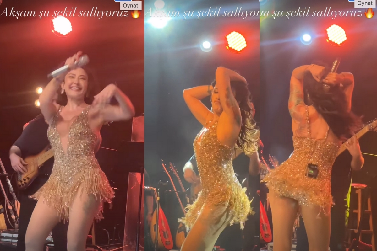 Melek Mosso kalça dansıyla geceye damga vurdu