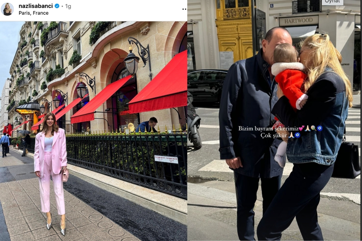 Nazlı Sabancı'nın Paris şıklığı