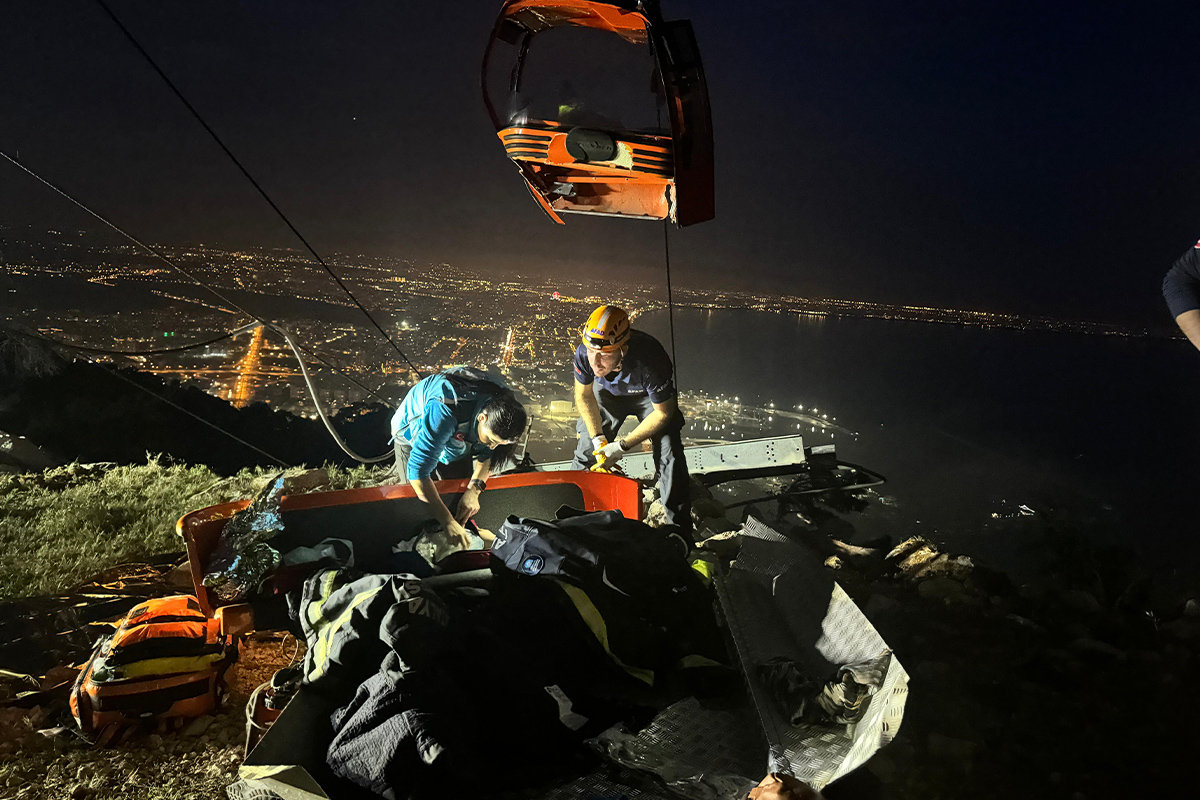 Antalya'da teleferik kazası: 1 kişi öldü, 7 kişi yaralandı
