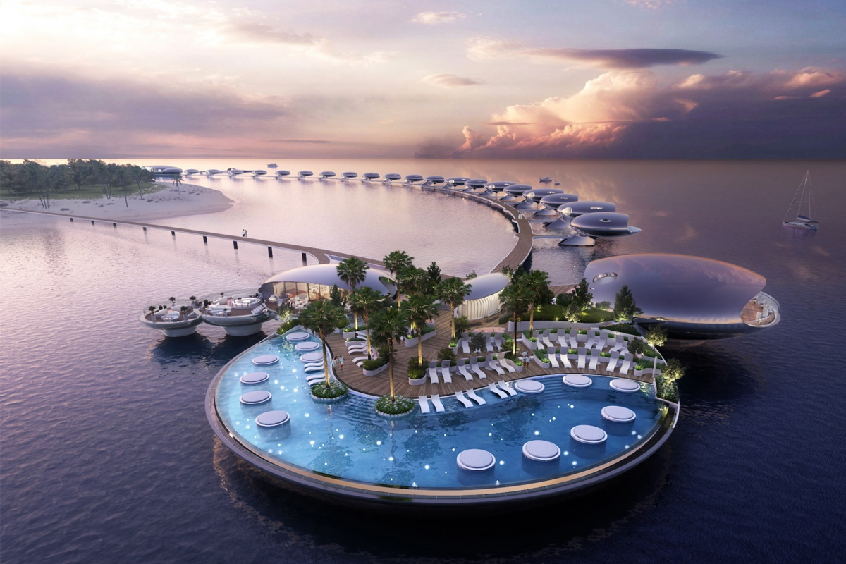 Suudi Arabistan'ın deniz üstünde inşa edilen ilk tatil köyü St Regis Resort açıldı