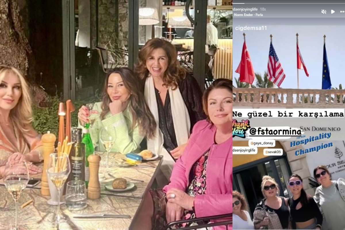 Çiğdem Sabancı yeni yaşını arkadaşlarıyla İtalya'da kutladı.